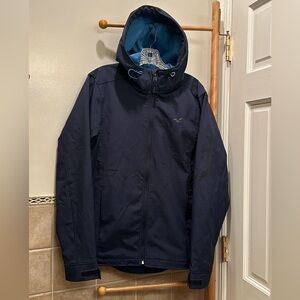 Hollister all weather zip hooded jacket. Windbreaker shell
